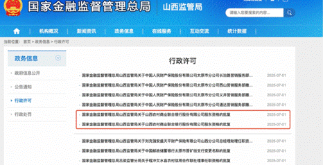 金多多配资 获批！山西省农商行再收购两家地方农商行
